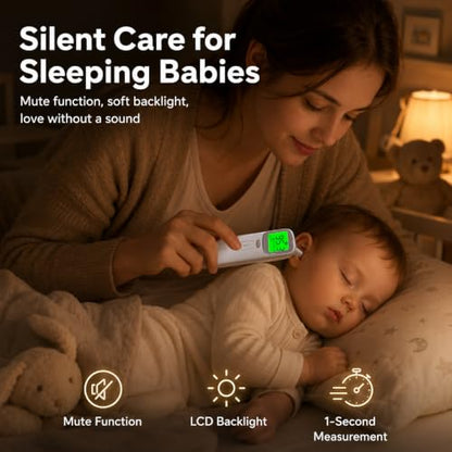 Baby Thermometer with Bluetooth App Tracking for Adults and Kids