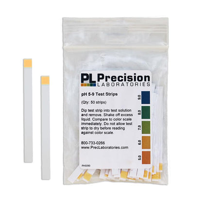 Eisco Labs - pH 5-9 Test Strips for Weak Solutions - Quick, Accurate Narrow Range pH Testing Kit for Rainwater, Gardening, and Spa Use, Easy 1-2 Second Dip