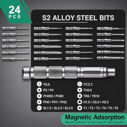 24 in 1 Small Precision Screwdriver Set, Mini Repair Tool Kit