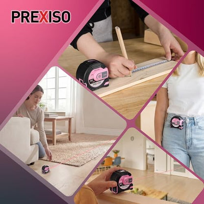 PREXISO 2-in-1 Laser Tape Measure, 215Ft Laser Measure & 16Ft Tape Measure