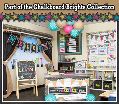 Teacher Created Resources Chalkboard Brights Labels (TCR20871)
