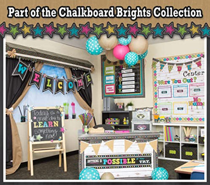 Teacher Created Resources Chalkboard Brights Labels (TCR20871)