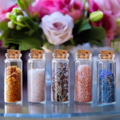 OurWarm 32 pcs 40ml Potion Bottles, Small Glass Bottles with Cork Lids - size: 32pcs - 40ml