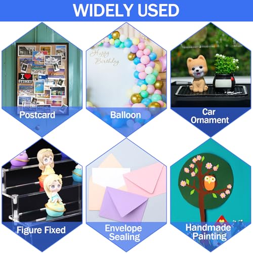 JANYUN 560 Pcs Clear Sticky Dots 15 mm Round Putty Sticky Tack for Office - size: 15mm Round 560pcs