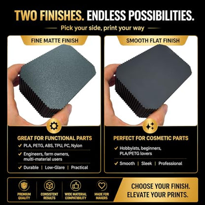 Upgraded Creator 5/5 Pro Smooth PEI Build Plate - size: 266x293mm