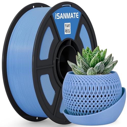iSANMATE ASA Filament 1.75mm Marina Blue 1KG, UV & Weather Resistant 3D Printer Filament Perfect for Outdoor Functional Parts, Dimensional Accuracy +/- 0.02mm, 1kg Spool (2.2lbs) - color: Marina Blue