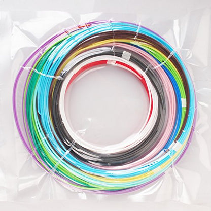 3D Pen PLA Filament Refills 1.75mm, 16 Colors, 10 Foot per Color, Total 160 Foot - color: 16 Most Popular Colors