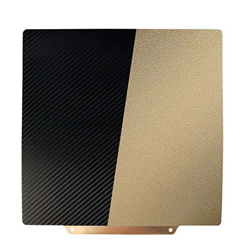 IdeaFormer-3D Double Sided PET+PEI Spring Steel Sheet 300x300mm Flexible PET+PEI Print Bed Without Magnetic Build Plate for LulzBot TAZ 4, 5, 6 - color: PET PEI (No Magnetic Plate), size: 300x300mm