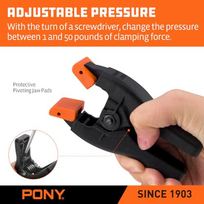 PONY 4-1/2" ADJUST-A-CLAMP Spring Clamp Set, 10-Piece