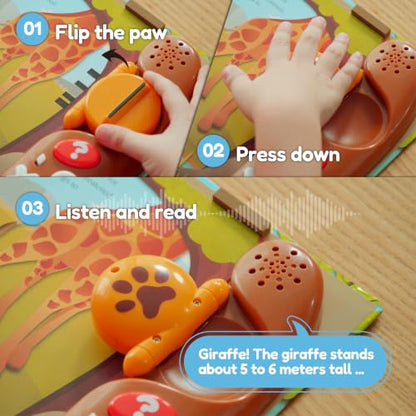 BEST LEARNING Book Reader Animal Kingdom - Interactive Talking Sound Toy