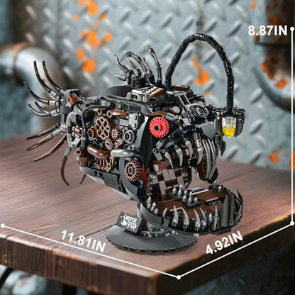 BNG Mechanical Angler Fish Building Set,STEM Toys Gift for Teens Boys 8-14 - style: Fish
