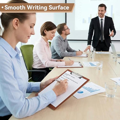 Clip Boards 9x12.6in Wood Made Fit A4 8.5x11 Letter Size, 3mm Thick 3 Pack Sturdy & Bend-resistant Smooth Writing Clipboard for Teacher Businessmen Nurse Versatile Use, Office & School Supplies - color: Amber, size: 9x12.6in - A4