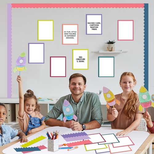 90 Pcs Science Fair Board Supplies Trifold Poster Boards, Boho - color: Boho