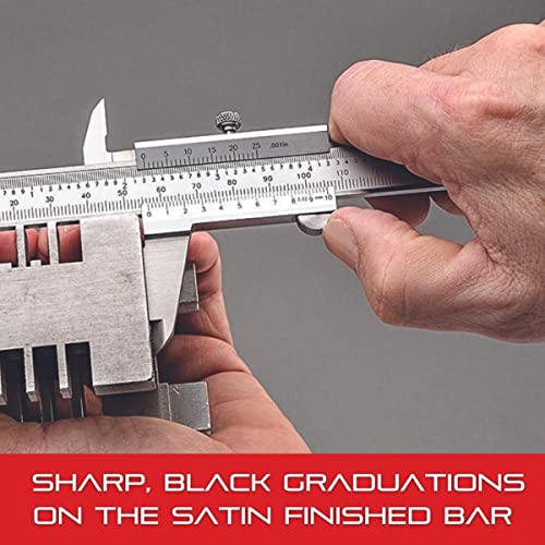 Starrett Vernier Caliper, 0-6" Range, .001" Graduation