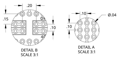 Double Sided ENIG Protoboard, Solderable Breadboard, Electronic Circuit Board for DIY Prototype Circuit, FR4, Plated Through Hole Solder Prototype Board, ST-Proto (3" x 8") - style: 3" x 8"