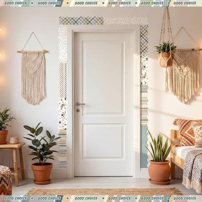 Containlol 118ft Bulletin Board Border Classroom Border, Boho Earth Tone - style: Boho Earth Tone
