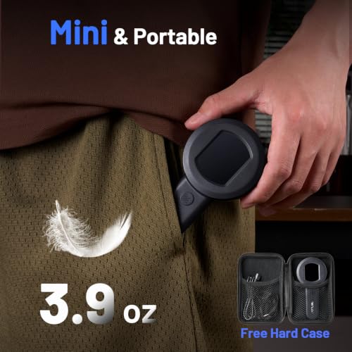 TOMLOV P10 Microscope for Adults Kids, Handheld Coin Magnifier with Light - color: Black