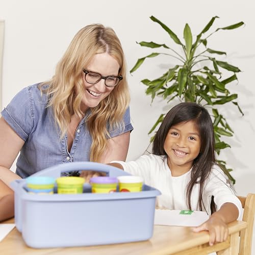 ECR4Kids 2-Compartment Large Storage Caddy Organizer, 6-Pack, Earthtone - color: Earthtone