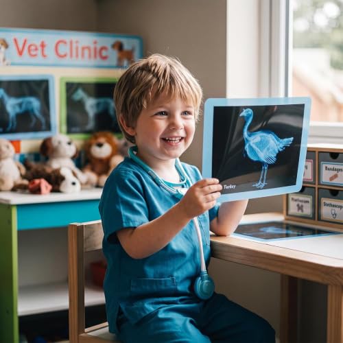 10 Pcs Farm Animal Xrays - Light Table Accessories - style: Farm Series