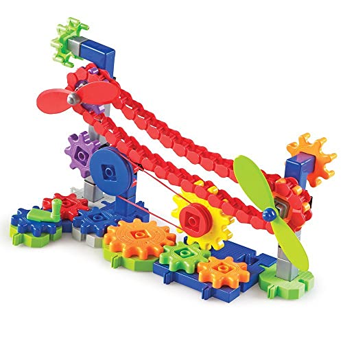 Learning Resources Gears! Gears! Gears! Machines in Motion - Toddler STEM, Building Toys for Kids, Hands-On Construction & Engineering Set, Critical Thinking, Fine Motor Skills