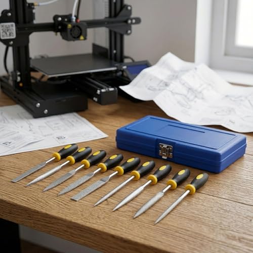 69-Piece 3D Printer Tool Kit with Deburring Tool, Flush Cutters, Needle File Set, Nozzle Cleaning Kit and Plastic Scraper – Complete 3D Printing Starter Kit