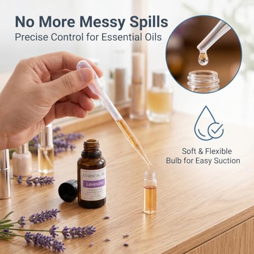 50 PCS 3ml Disposable Plastic Transfer Pipettes, Graduated Droppers