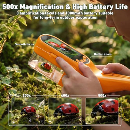 SEEKID Bug Catcher for Kids with 2.4" Screen (Yellow) - color: Yellow