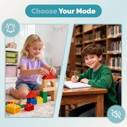KADAMS Pomodoro Timer – Visual Timer Cube, LED Countdown Ring & Count Up Mode, Silent Flip Productivity Timer for Study, Classroom, Office, Cooking (Green 5-10-25-50 min) - color: Green 5-10-25-50 Min