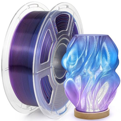 IEMAI PETG Filament 1.75mm, Transparent Blue-to-Purple Gradient 1kg - color: Transparent Blue-to-purple