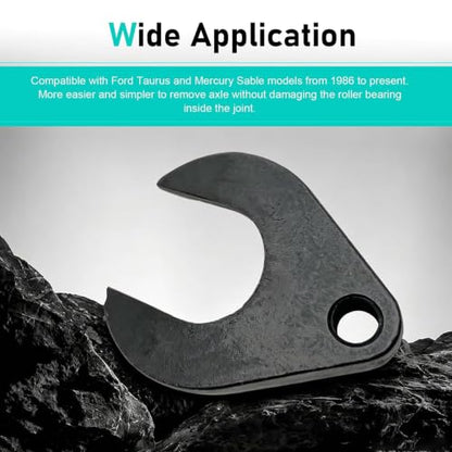 63mm Inner CV Axle Removal Tool with Nut, Carbon Steel Front Wheel Drive Axle Pulley Attachment, CV Joint Axle Removing Tool Fit for 5/8"-18 Thread Slide Hammers