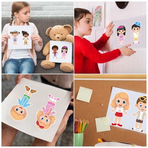 Make a Face & Dress Up Stickers 24 Sheets, Crafts for Kids - color: Dressup/a