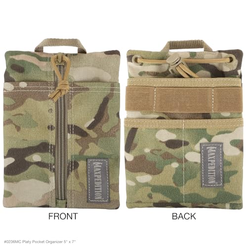Maxpedition Platy Pocket Organizer, EDC Tool Pouch, Neck Wallet - color: Multicam, size: 5" x 7"