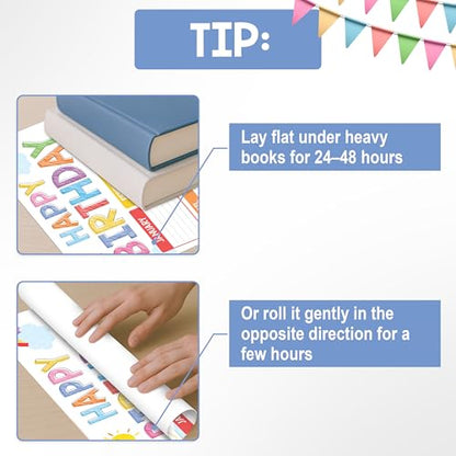 BEAWART Classroom Birthday Chart, 16x24 Colorful Reusable Poster - color: Colorful
