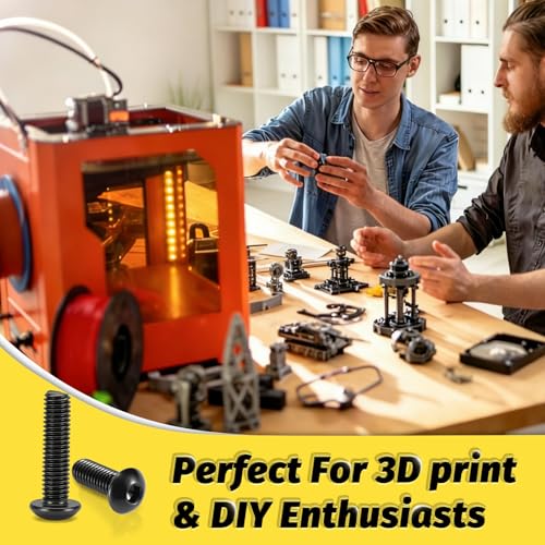 2280PCS M2M3M4M5 Metric Hex Socket Button Head Screws Assortment Kit - size: M2-M5 2000Pcs