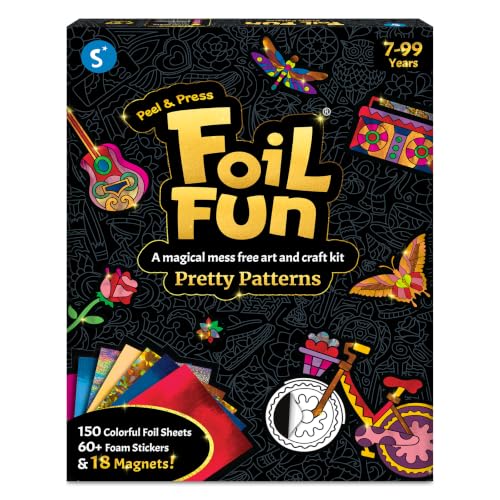 Skillmatics Foil Fun Pretty Patterns, Foil Art, Gift for Tweens & Adults