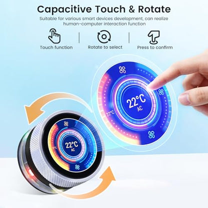 ELECROW 1.28" ESP32 Rotary Display 240x240 HMI IPS Round Knob Touch Display