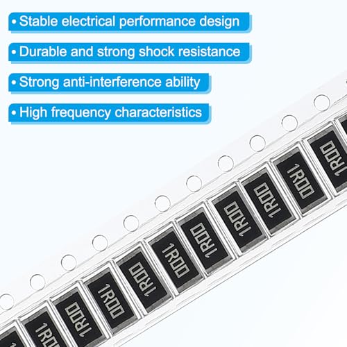 PATIKIL 2512 Surface Mount Device Chip Resistor Kit, 20Pcs 1 Ohm 1% Tolerance 1W DIY Resistor Ceramic Resistance Assortment Kits for Electronic Products - style: 1 Ohm