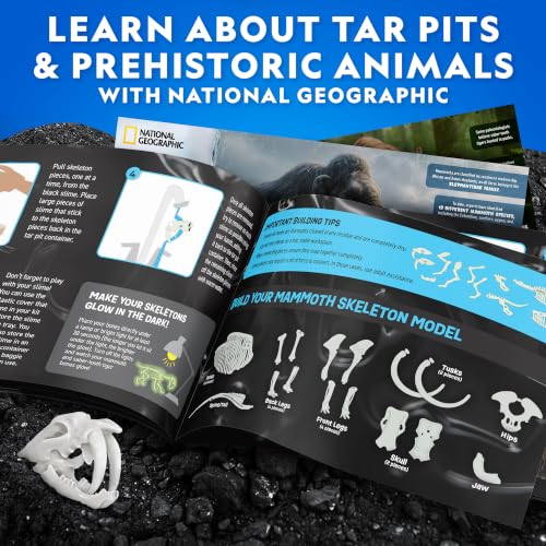 National Geographic Slime Kit for Kids Ages 6-12, Glow in the Dark Dig Kit