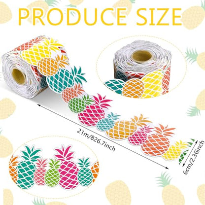 Outus 68 Feet Pineapple Bulletin Board Border - size: 2.99 Inches, style: Pineapple