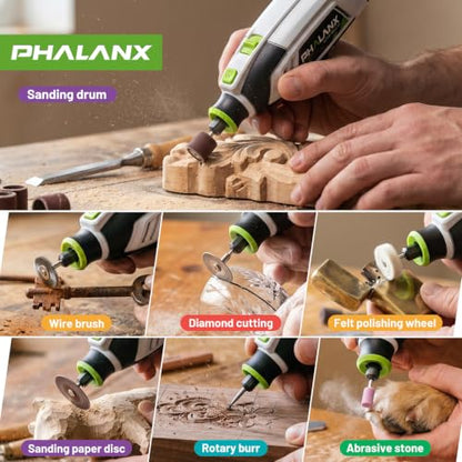 200W Rotary Tool Kit, 10000-38000 RPM 6 Speed Multi-Tool with Flex Shaft & 132pcs Accessories Kit, Power Rotary Tools for DIY Crafts, Engraving, Sanding, Polishing & Drilling