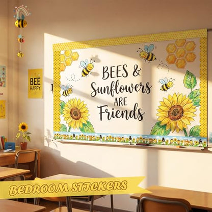 Containlol 118ft Bulletin Board Border Classroom Border, Bee Style - style: Bee Style