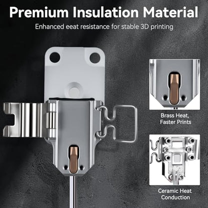Ceramic Zirconia Hotend Heating Assembly Kit for Bambu Lab A1/A1 Mini