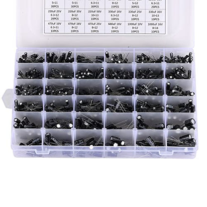 36 Values 1000PCS Aluminum Electrolytic Capacitor Assortment Kit