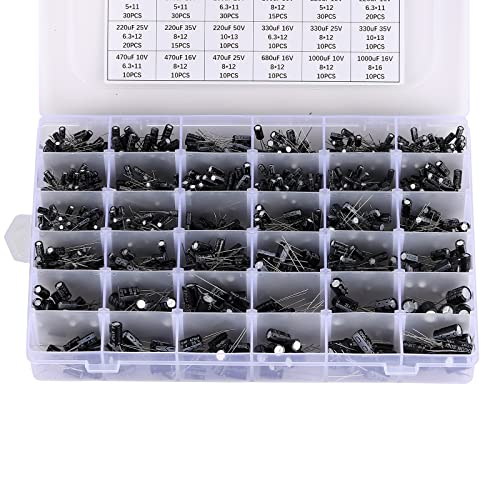 36 Values 1000PCS Aluminum Electrolytic Capacitor Assortment Kit