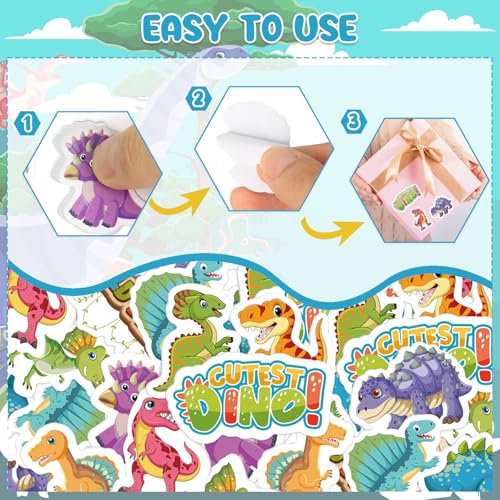300Pcs Dinosaur Foam Stickers, Cute Self-Adhesive Dino Stickers Dinosaur Theme Decals Sticker Decorations for Home Classroom DIY Arts Crafts Dino Theme Party Favors Decor - style: Dinosaur