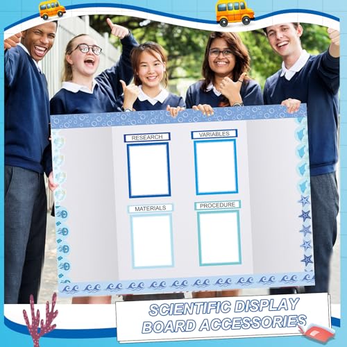 Fuyoooo 90 Pcs Science Fair Board Supplies, Ocean - style: Ocean