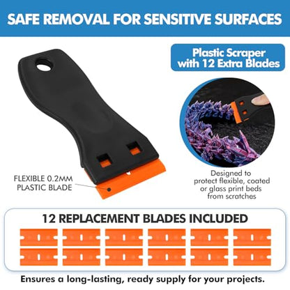 14Pcs 3D Printer Scraper Tool, Plastic Scraper for Scratch Free Removal