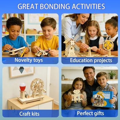 6 in 1 STEM Kits for Kids Ages 8-10-12-14, Stem Toys for Boys Age 8-12, Science Projects, 3D Puzzles for Kids, Educational STEM Toys,Birthday Gifts for 8 9 10 11 12 Year Old Boys and Girls