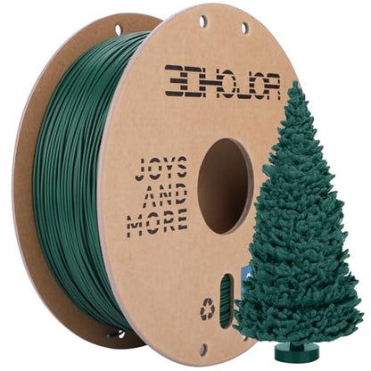 3DHoJor PLA+ 3D Printer Filament Pine Green,1KG - color: Pine Green