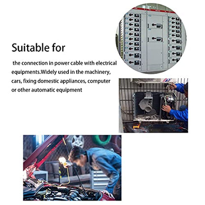 30pcs 4.8mm Spade Crimp Terminal, Female Electrical Insulated Terminals with 20cm 16AWG Cable,Spade Quick Connectors with Insulating Sleeve,30packs - size: 4.8mm Spade Terminal